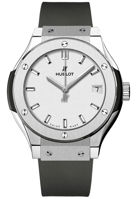 Hublot Classic Fusion Quartz Titanium Ladies Watch 